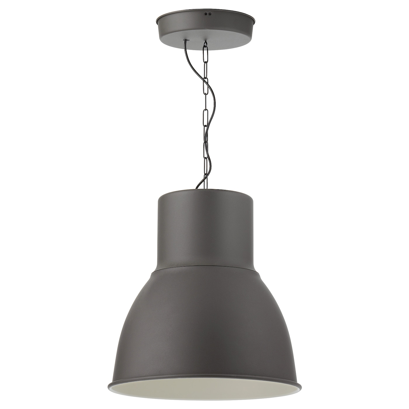 IKEA HEKTAR lampa wisząca, ciemnoszary, 47 cm