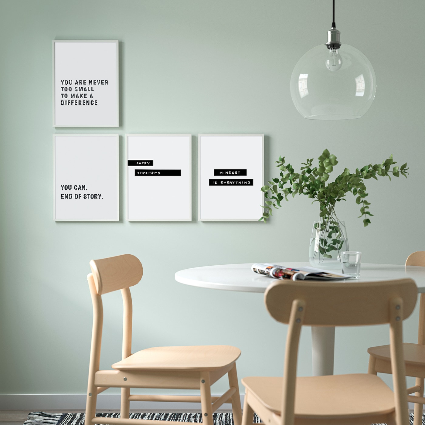 IKEA BILD Plakat, mindset is everything, 30x40 cm