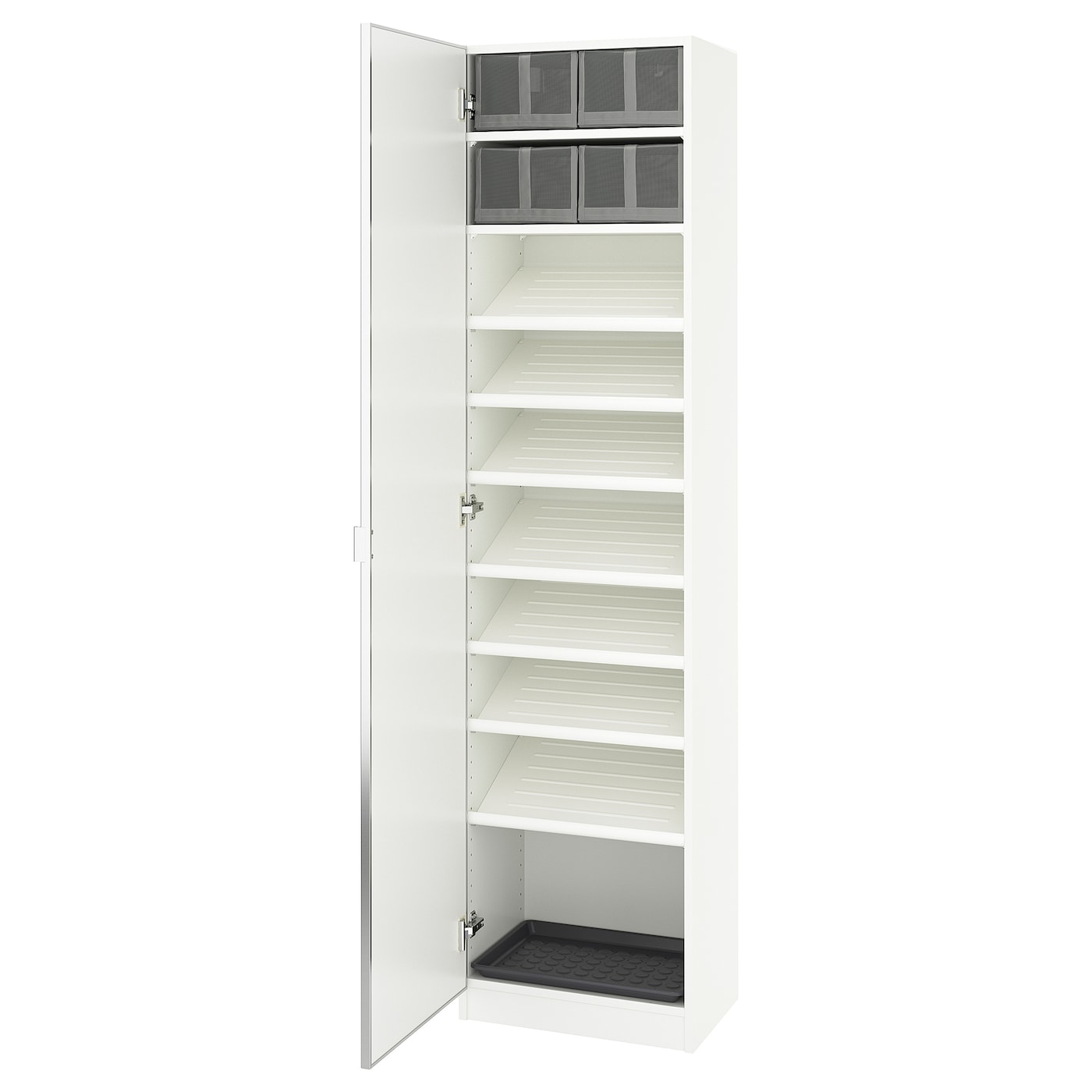 IKEA PAX / ÅHEIM kombinacja szafy, biały/lustro, 50x38x201 cm