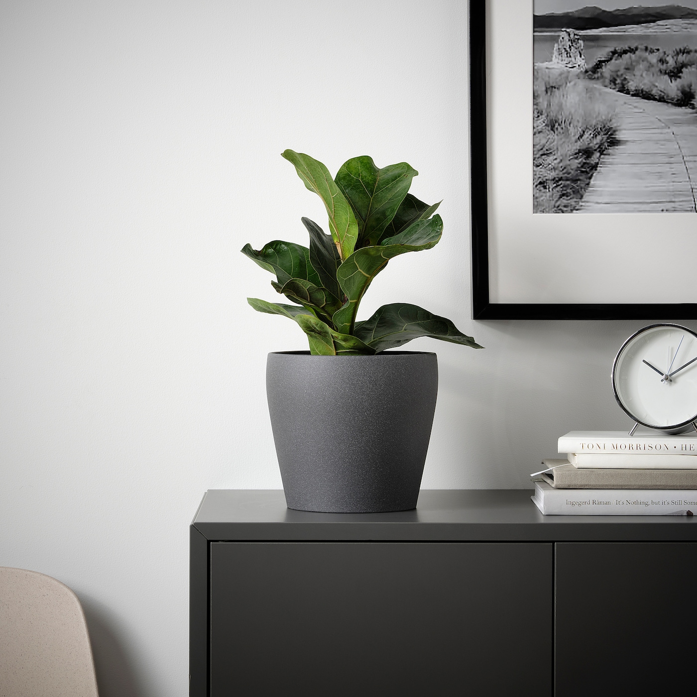 IKEA PERSILLADE Osłonka doniczki, ciemnoszary, 15 cm