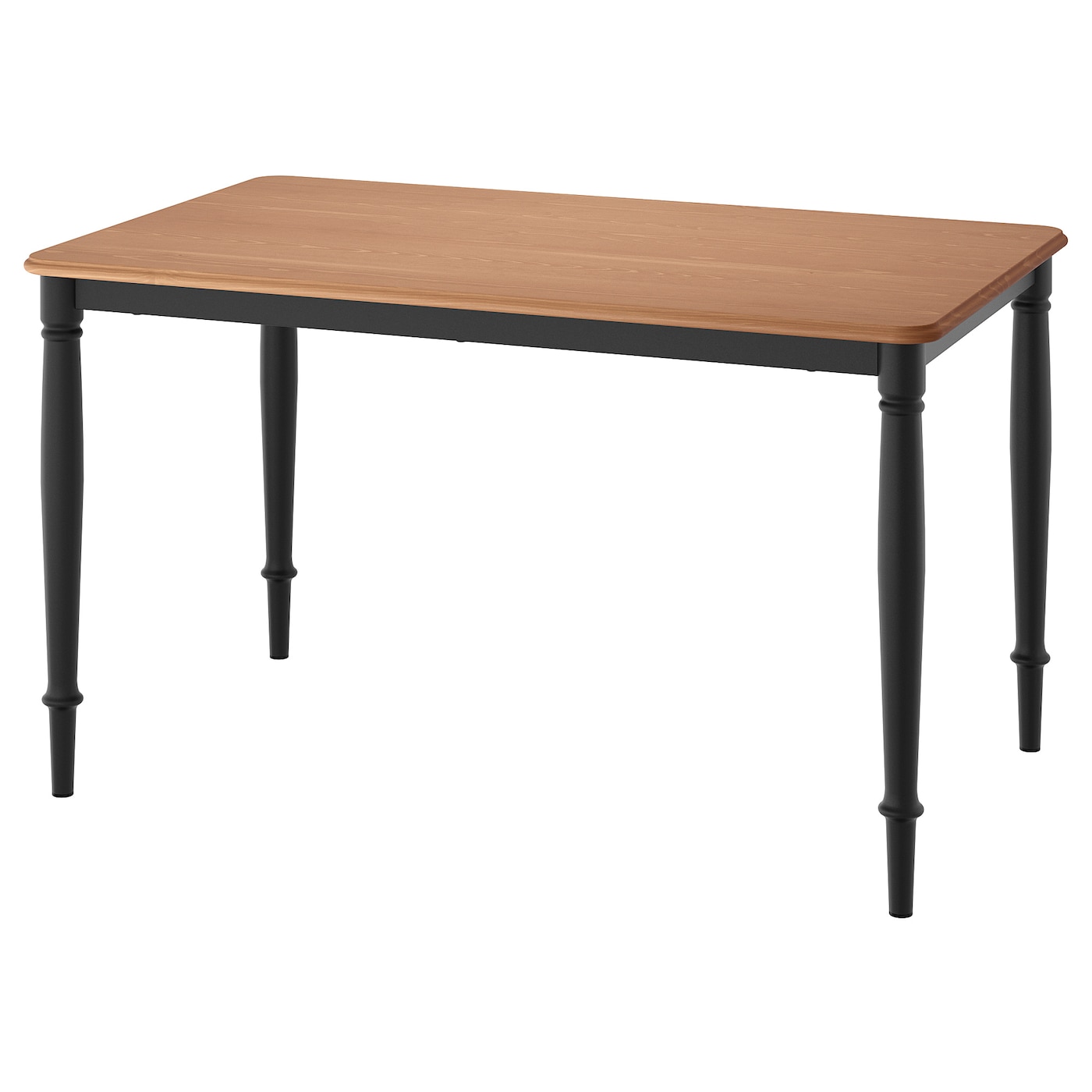 IKEA DANDERYD stół, sosna/czarny, 130x80 cm