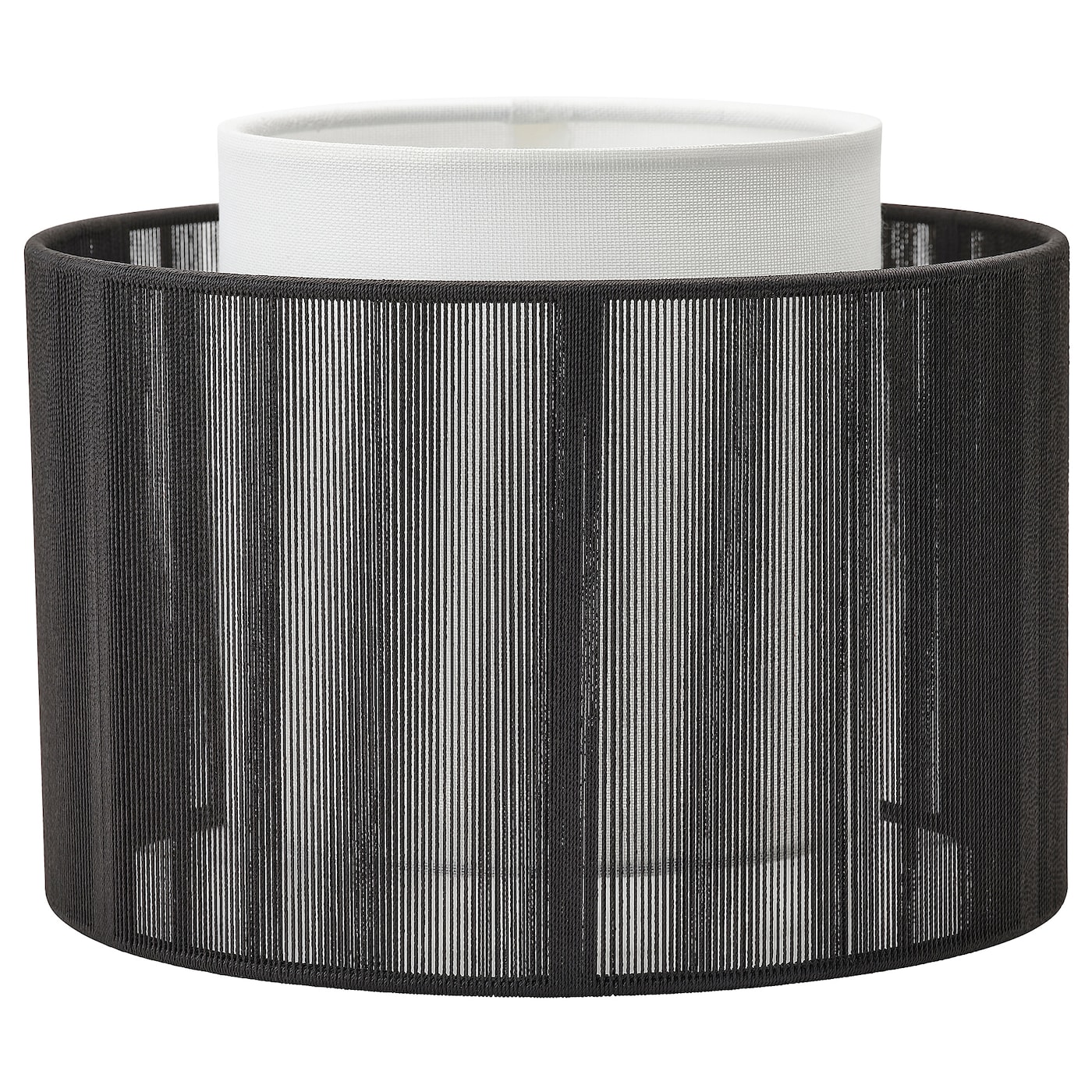 IKEA SYMFONISK klosz do podst lampy z głośnikiem, tkanina/czarny, Średnica klosza: 25 cm