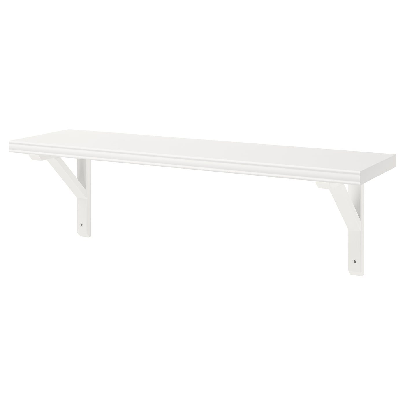 IKEA BERGSHULT / SANDSHULT półka ścienna, biały/bejcowana na biało osika, 80x20 cm