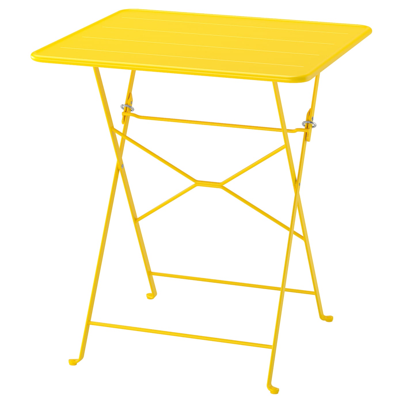 IKEA SUNDSÖ stół, jaskrawożółty zewnętrzne, 65x65 cm
