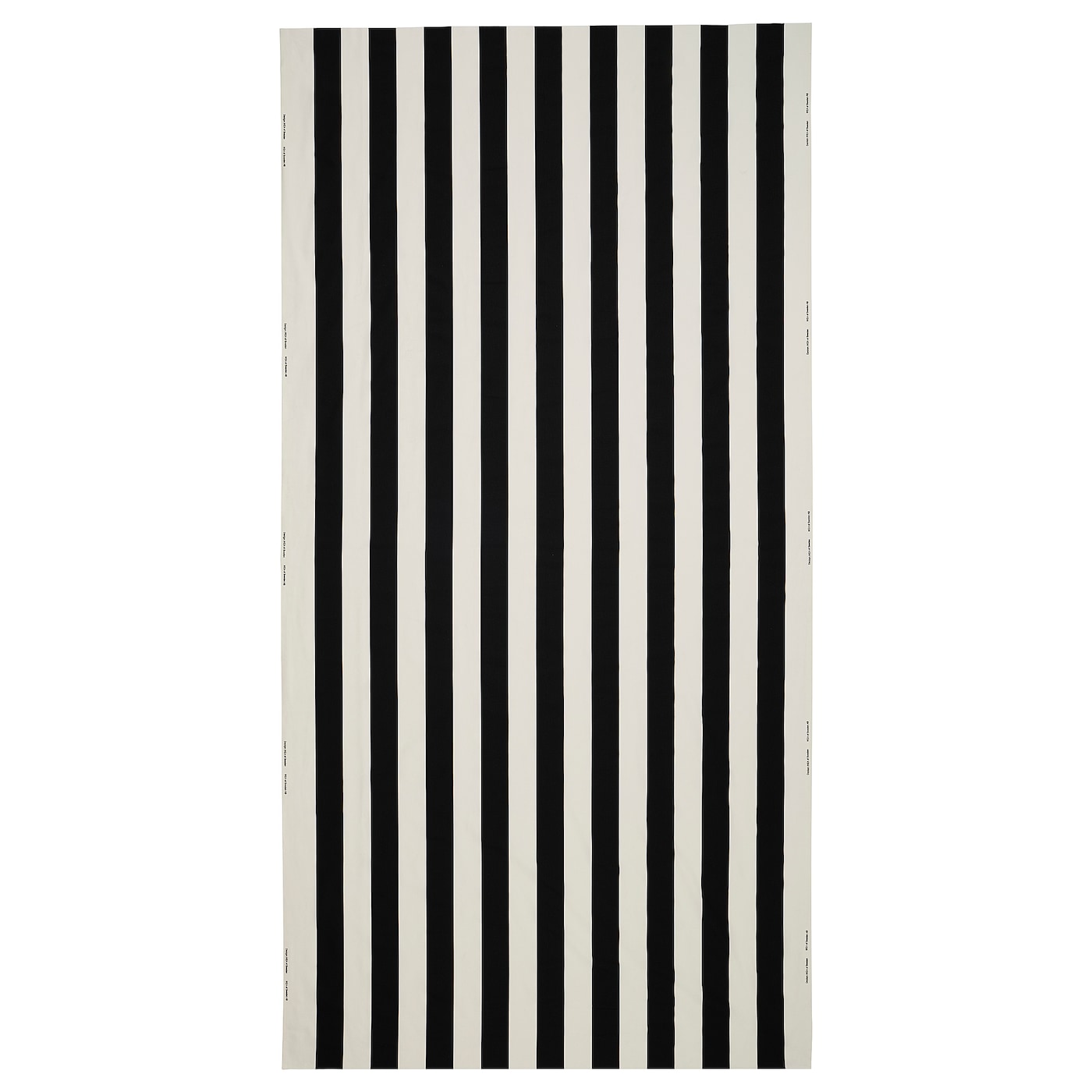 IKEA VARGTÖREL tkanina przycięta, czarny/biały, 150x300 cm