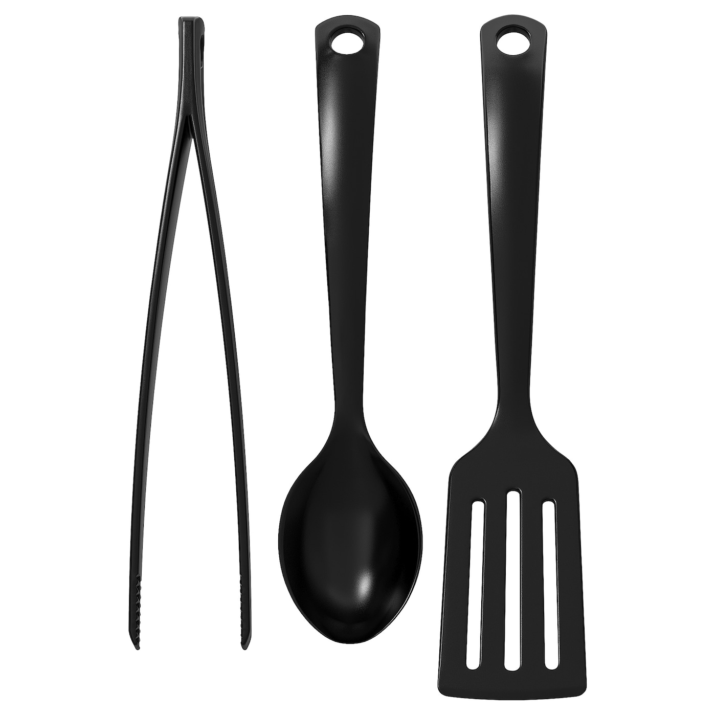 IKEA GNARP przybory kuchenne, 3 szt, czarny