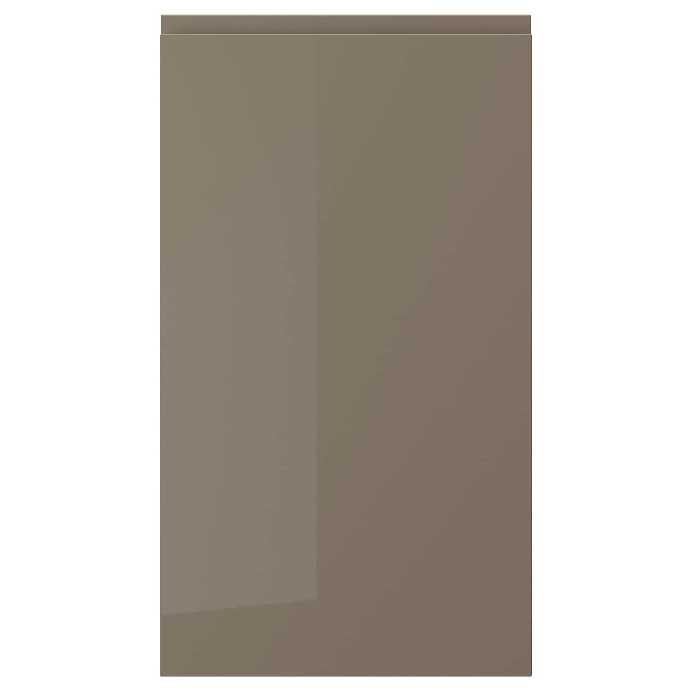 IKEA VOXTORP front do zmywarki, połysk ciemnoszarobrązowy, 45x80 cm
