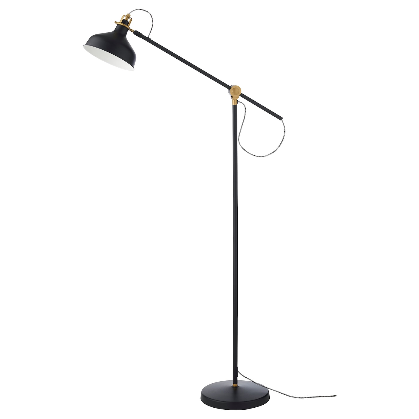 IKEA RANARP lampa podłogowa, do czytania, czarny, Maks.: 11 Wat