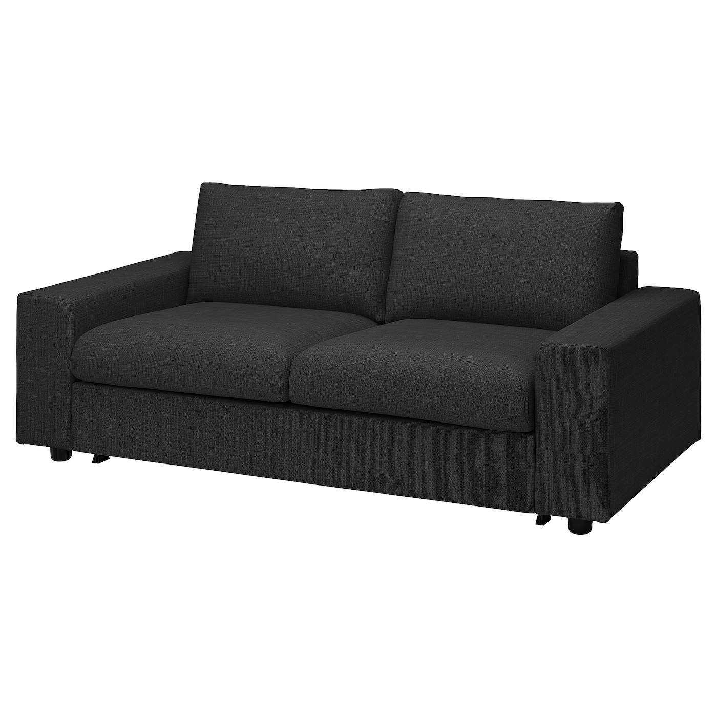 IKEA VIMLE sofa 2-osobowa, rozkładana, z szerokimi podłokietnikami/Hillared antracyt