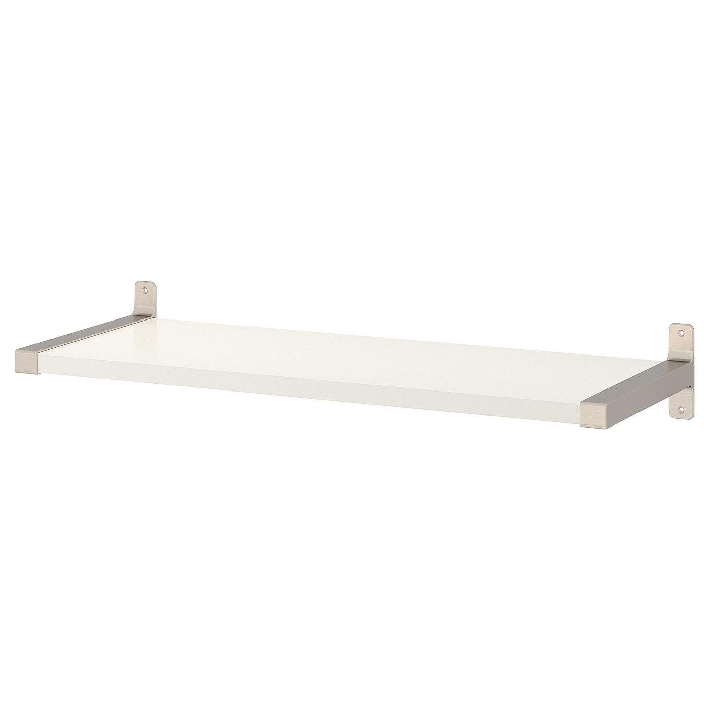 IKEA BERGSHULT / GRANHULT półka ścienna, biały/niklowano, 80x30 cm