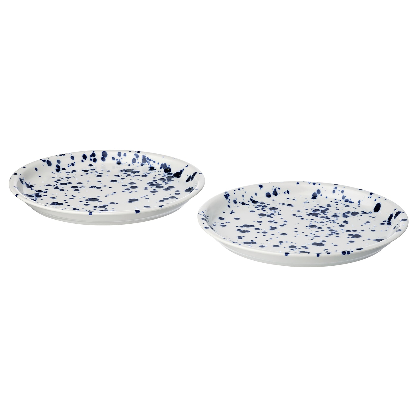 IKEA SILVERSIDA talerz, wzór/niebieski, 26 cm