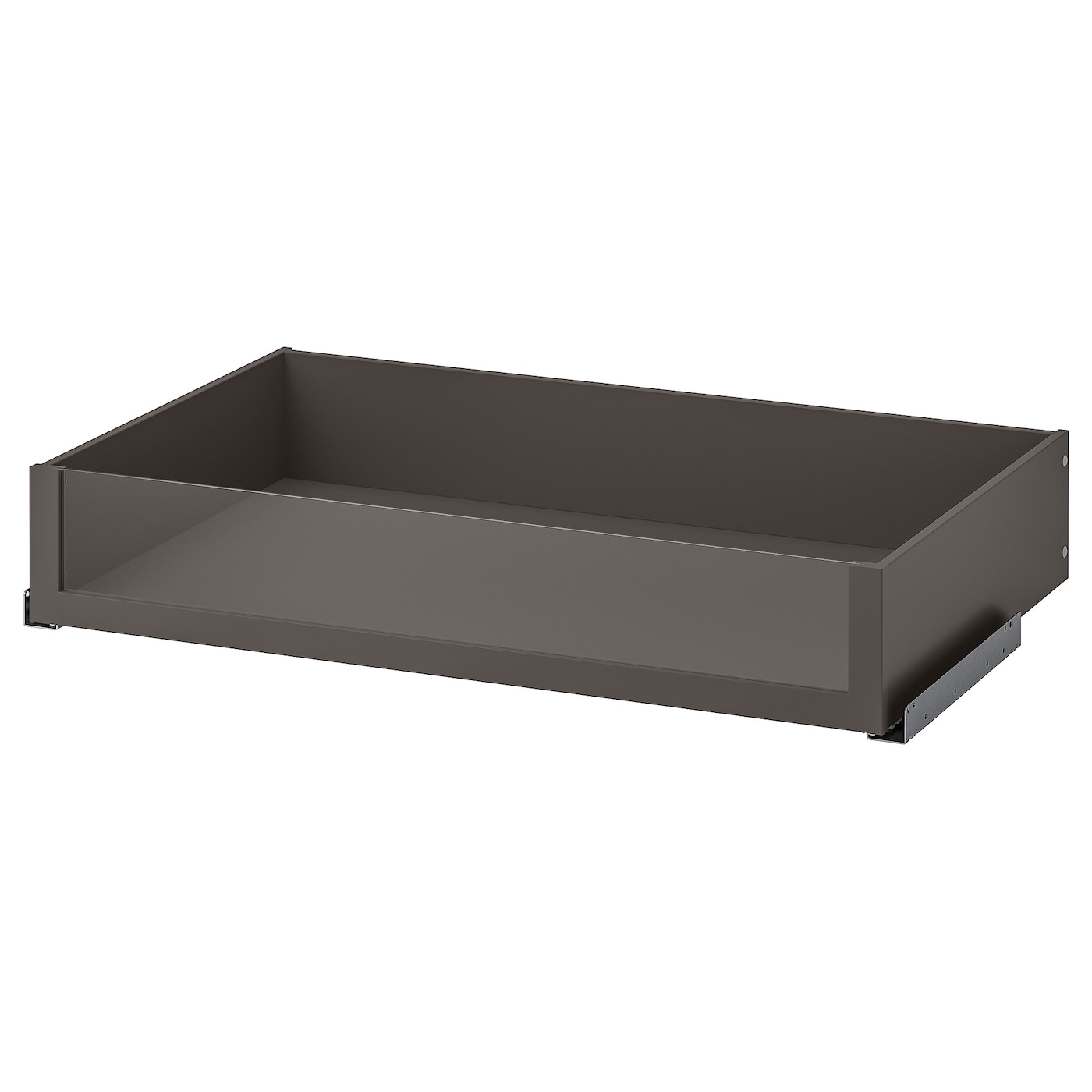 IKEA KOMPLEMENT szuflada ze szklanym frontem, ciemnoszary, 100x58 cm