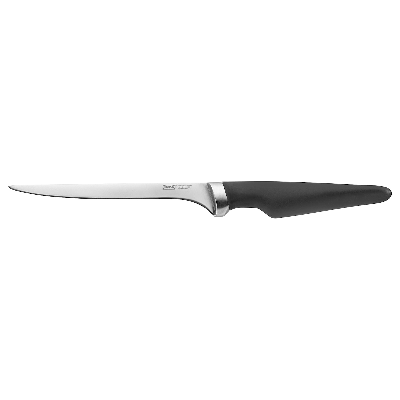 IKEA VÖRDA nóż do filetów, czarny, 17 cm