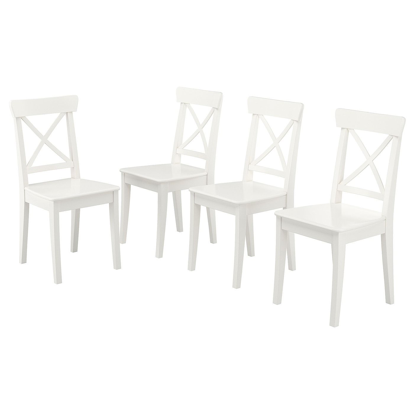 IKEA INGOLF krzesło, biały, Ilość w opakowaniu: 4 szt.