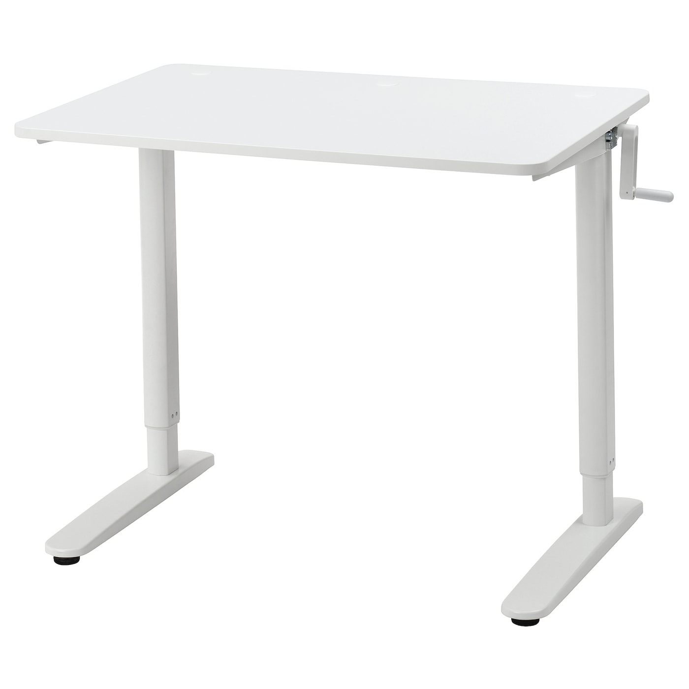 IKEA RELATERA biurko do pracy na siedząco/stojąco, biały, 90x60 cm