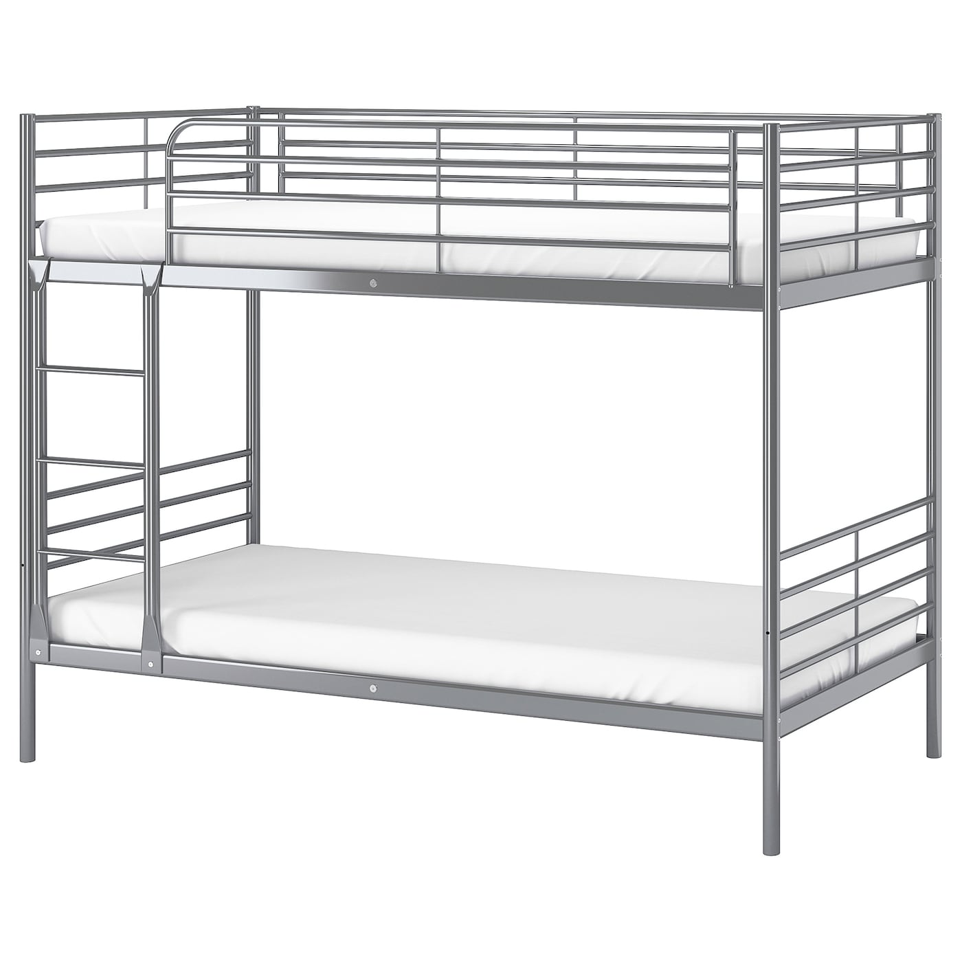 IKEA SVÄRTA rama łóżka piętrowego, srebrny, 90x200 cm