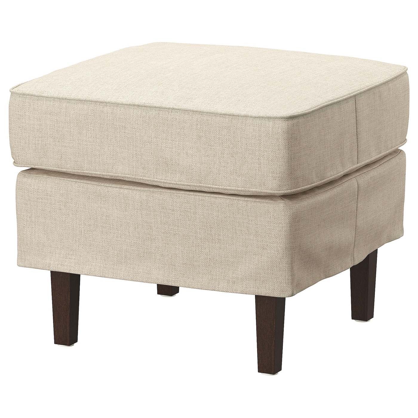 IKEA ROCKSJÖN podnóżek, Kilanda jasnobeżowy, Wysokość: 47 cm
