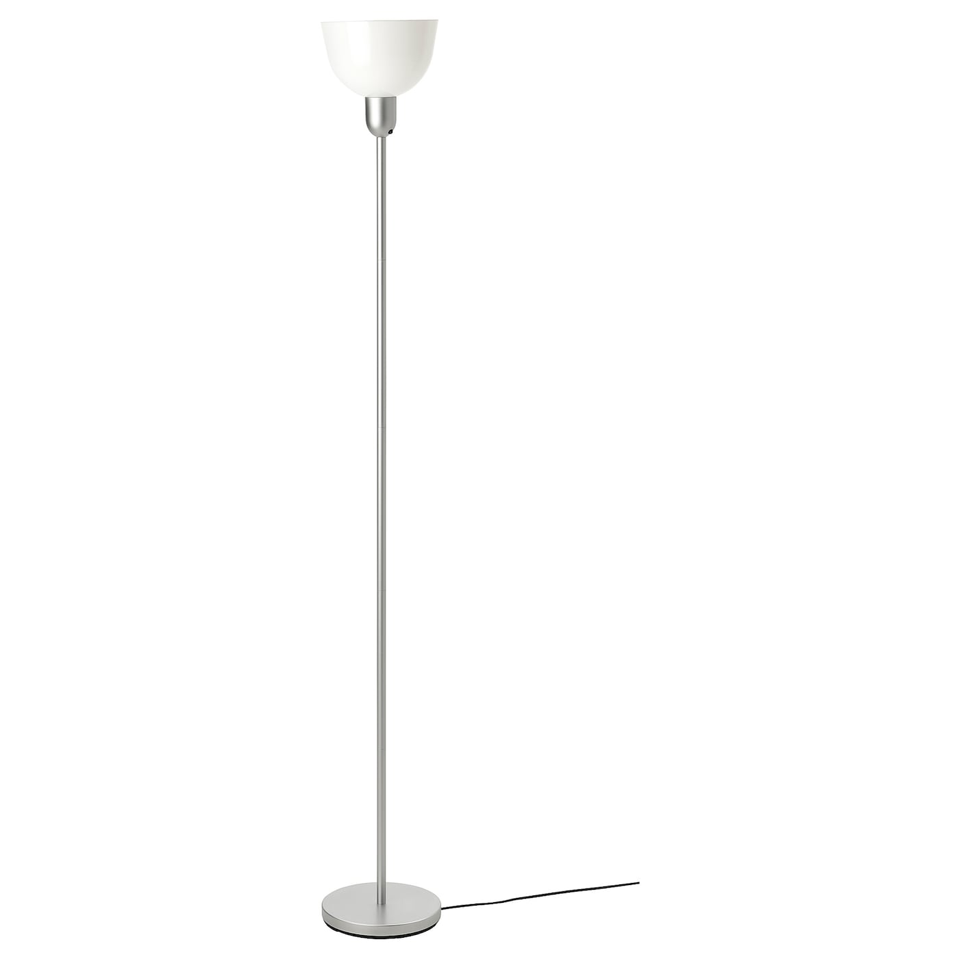 IKEA HEKTOGRAM lampa podłogowa, srebrny/biały, Maks.: 13 Wat