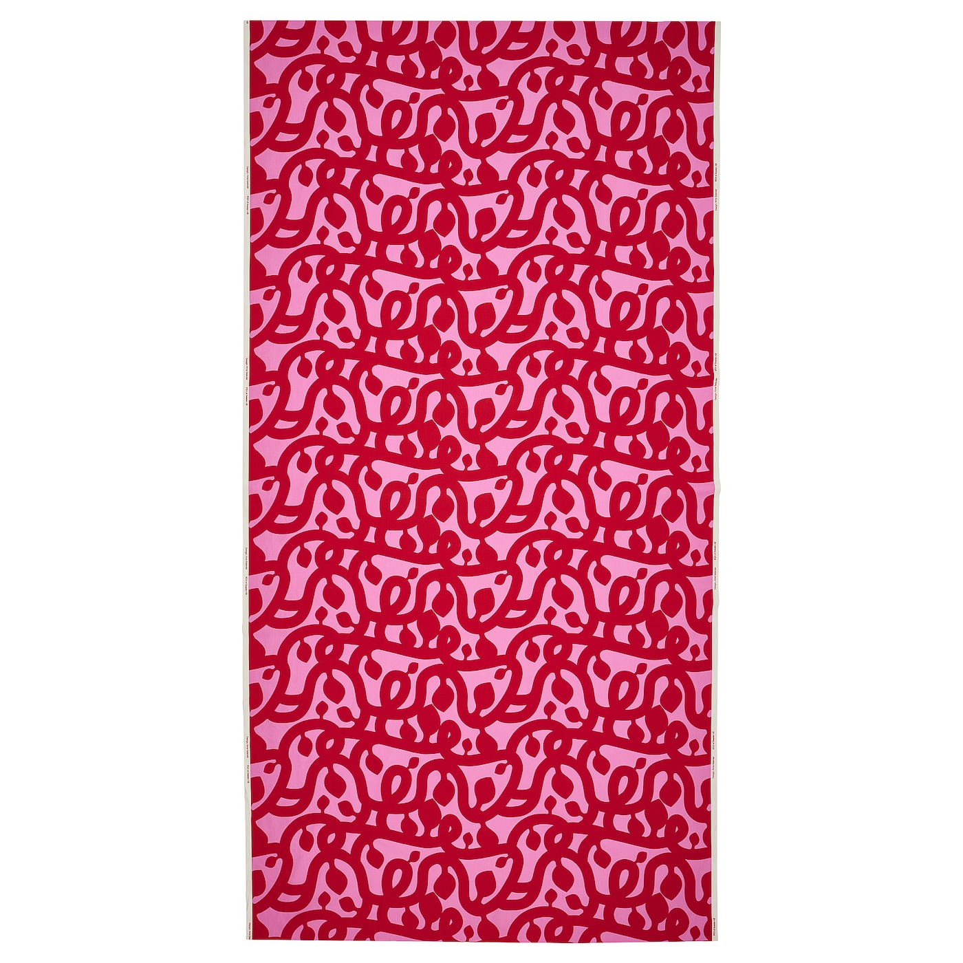 IKEA FLUGBLOMSTER tkanina przycięta, różowy, 150x300 cm