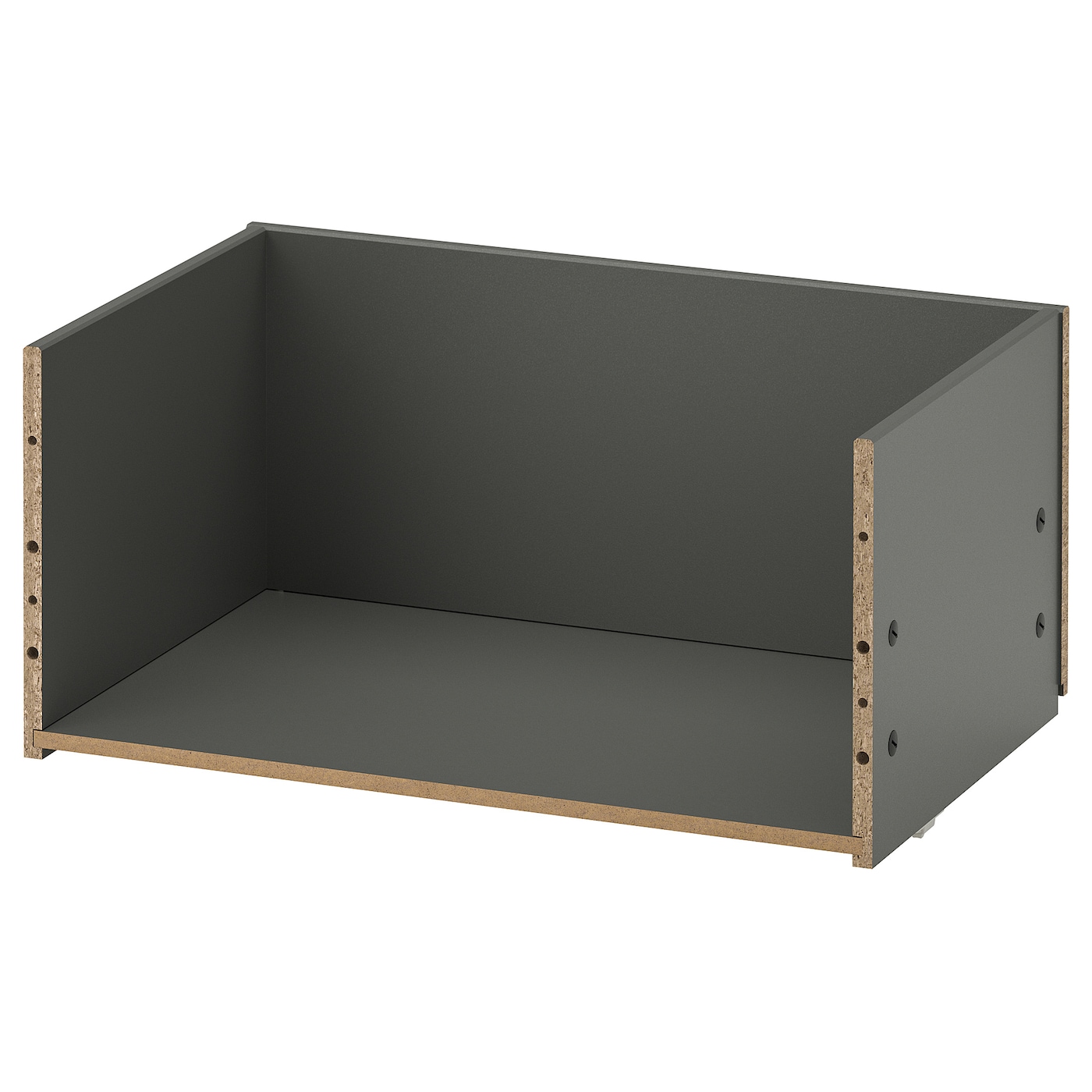 IKEA BESTÅ rama szuflady, ciemnoszary, 60x25x40 cm
