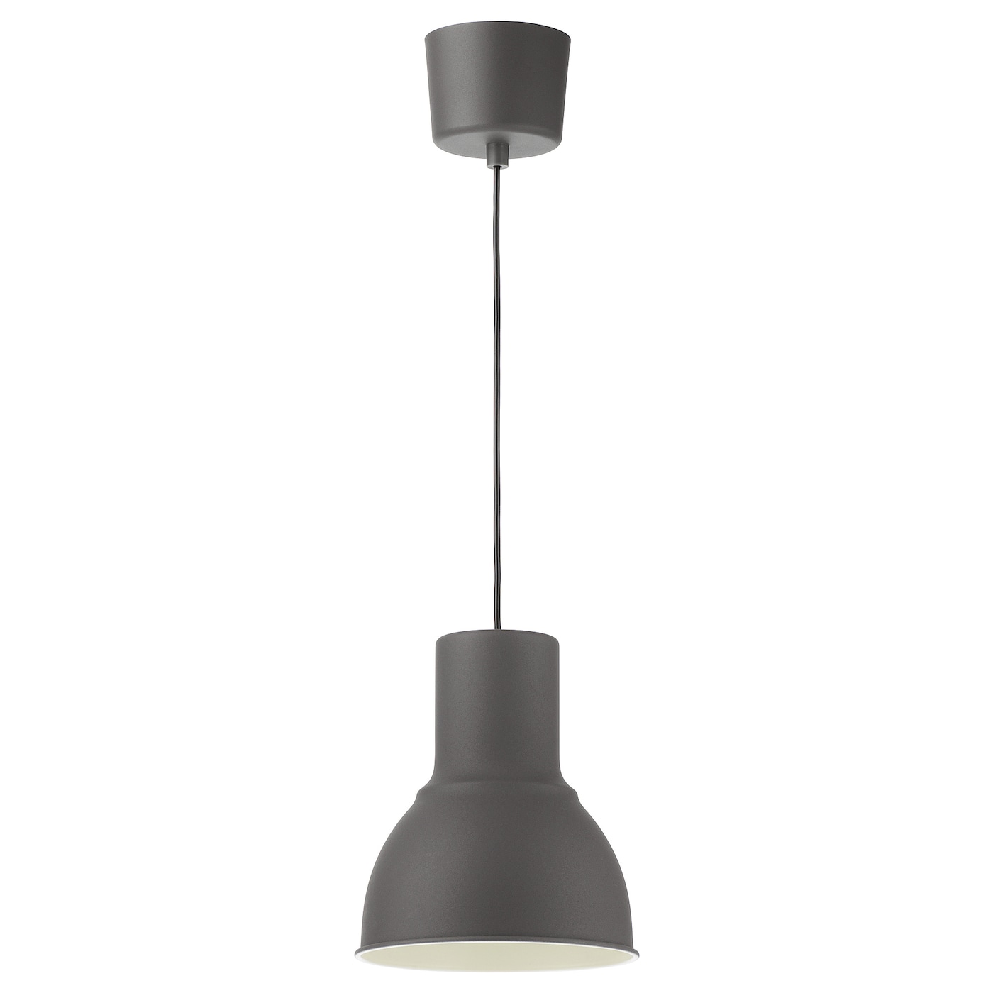 IKEA HEKTAR lampa wisząca, ciemnoszary, 22 cm