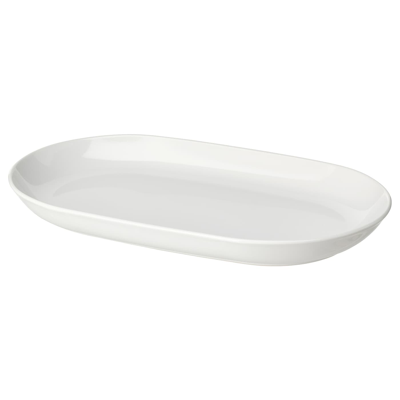 IKEA GODMIDDAG półmisek, biały, 32x18 cm