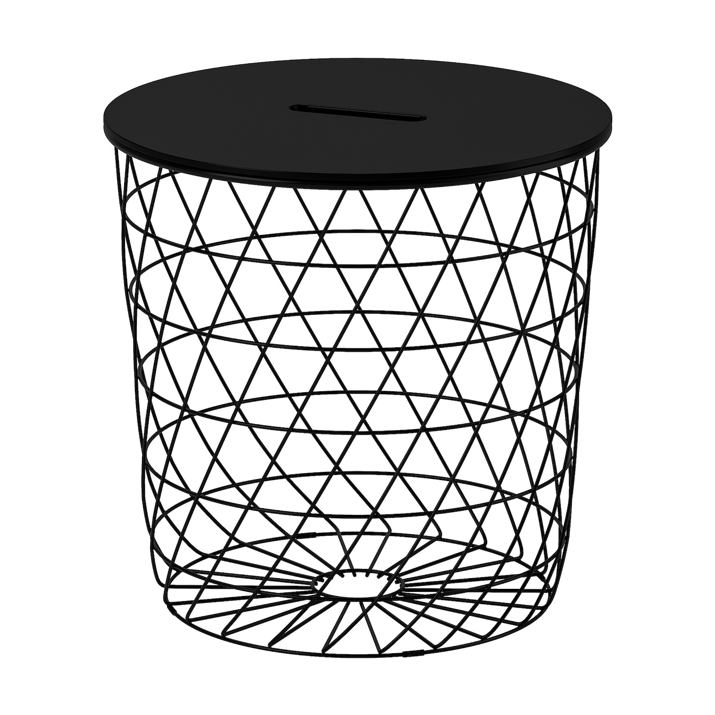 IKEA KVISTBRO stolik z miejscem do przechowywania, czarny, 44 cm