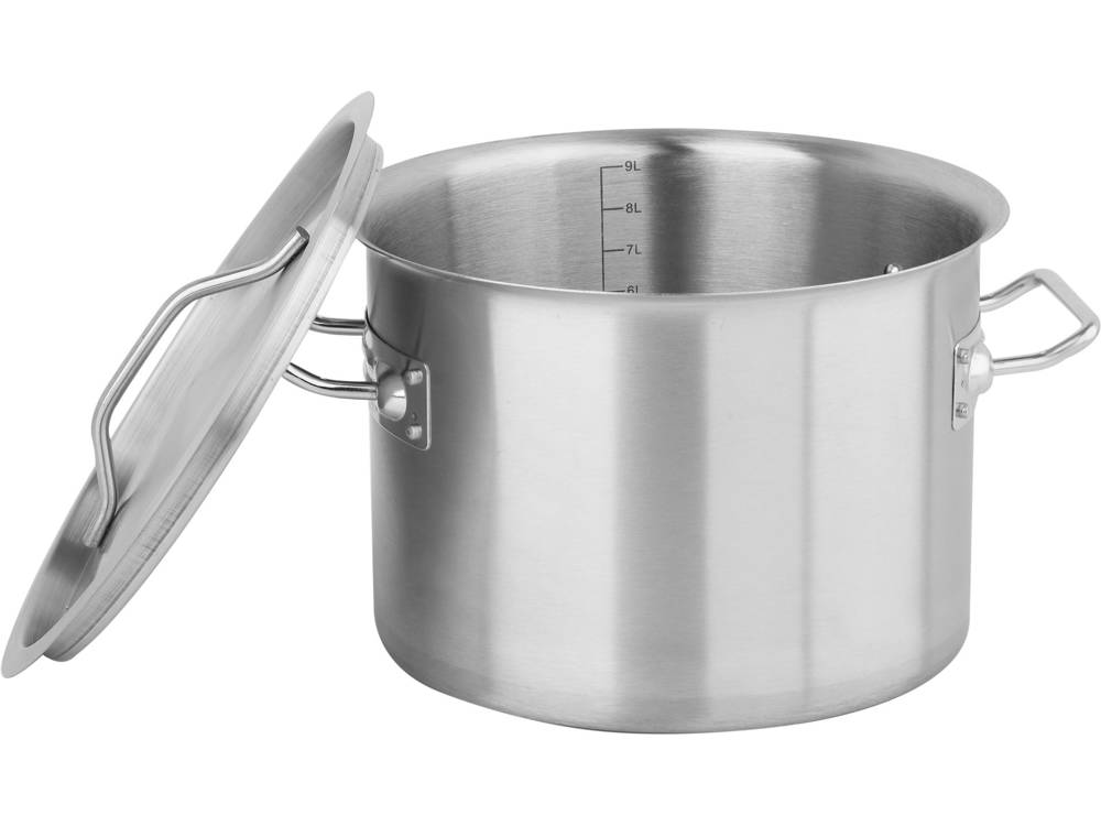 Garnek niski śr. 25cm 9L + pokrywa stal nierdzewna