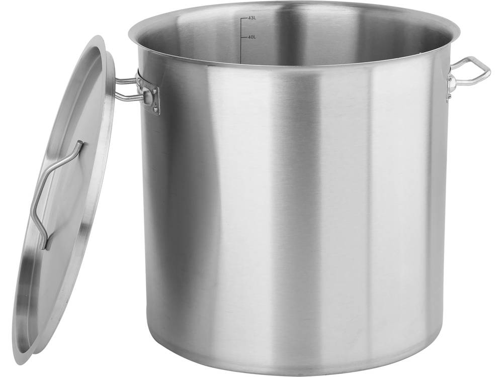 Garnek wysoki śr. 38cm, 43L + pokrywa stal nierdzewna