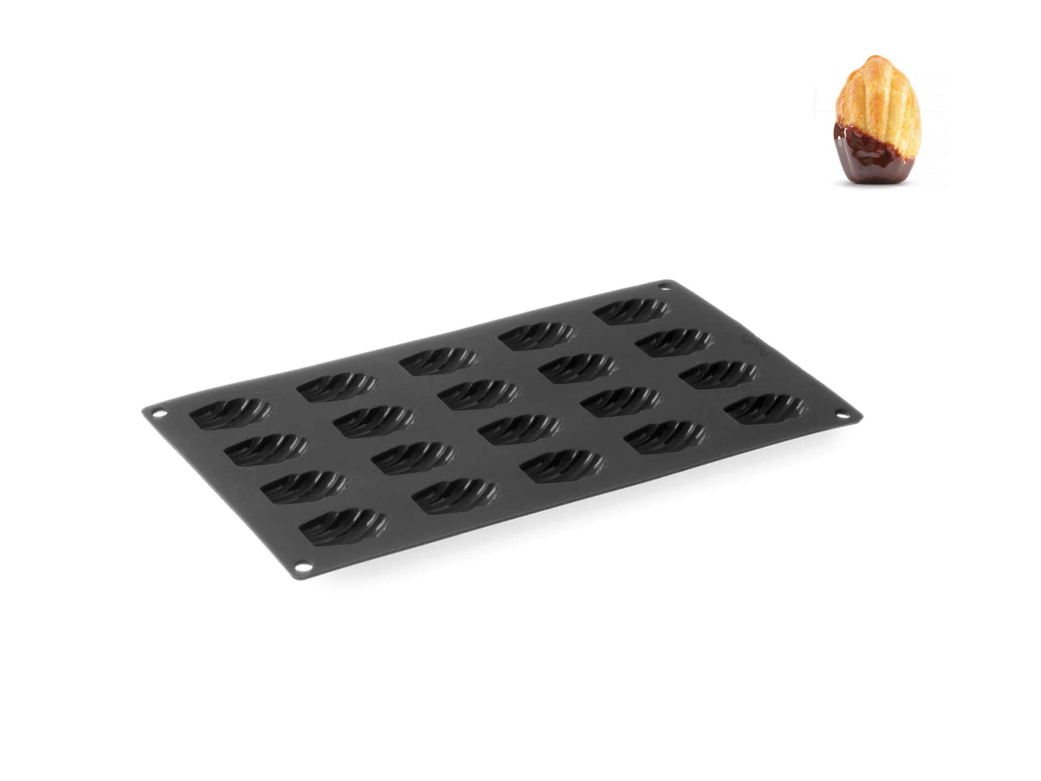 Forma silikonowa na 20 mini magdalenek, madeleines