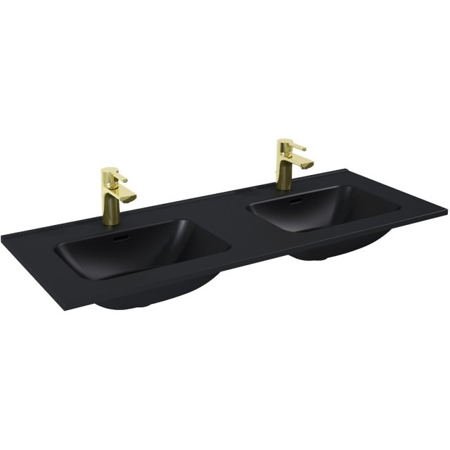 ELITA Umywalka pojedyncza meblowa SKAPPA 120 duo, ceram black matt 14