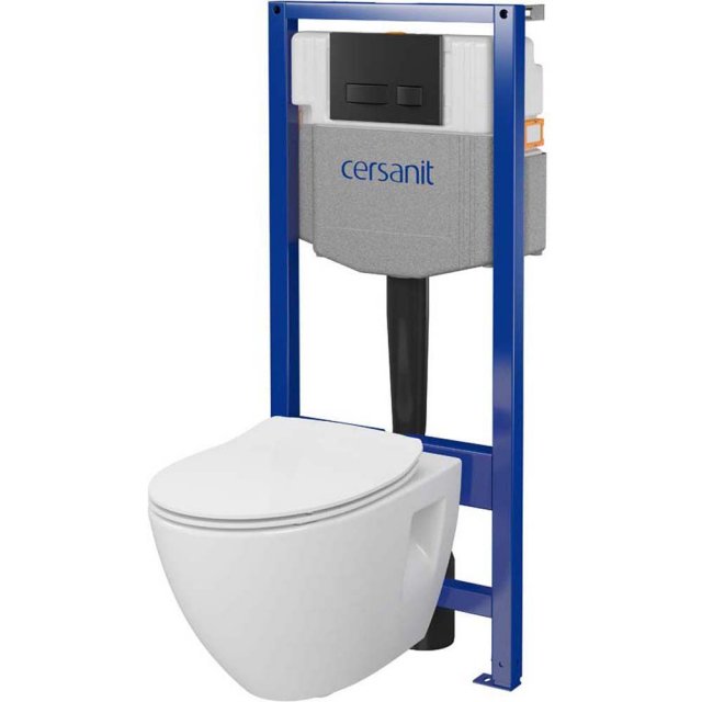 CERSANIT Zestaw podtynkowy SYSTEM 50 mech, miska Moduo Plus, deska, p