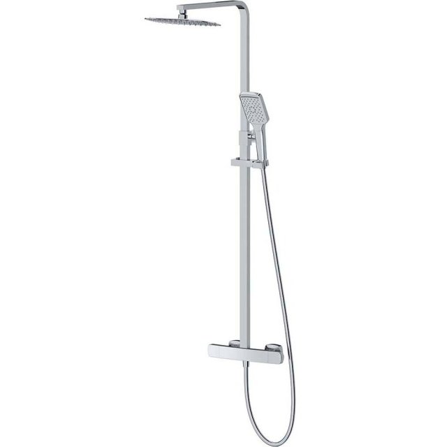 CERSANIT Zestaw prysznicowy LARGA z baterią termostatyczną chrom S952