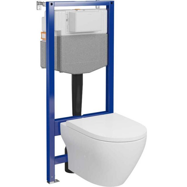 CERSANIT Zestaw podtynkowy AQUA 50 mechaniczny, miska LARGA PRO OV, d