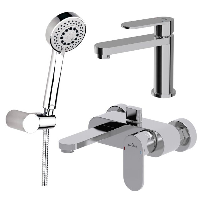 Zestaw prysznicowy podtynkowy SET B307 bat um ELIO + prysz ELIO WIRT