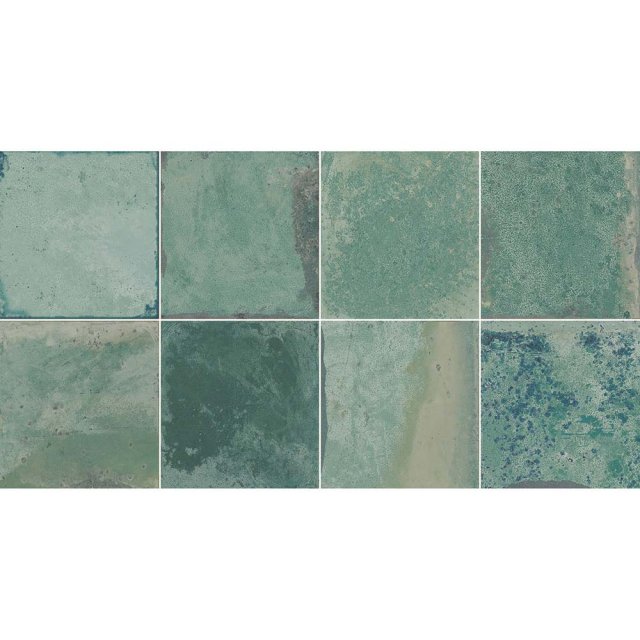 Płytka ścienna hiszpańska Geotiles PROVENCE MINT glossy do fugowania