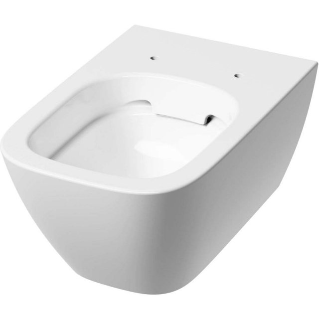 GEBERIT Miska WC podwieszana SMYLE SQUARE Rimfree 35x54x30cm bez desk