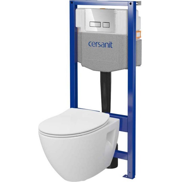 CERSANIT Zestaw podtynkowy SYSTEM 50 mech, miska Moduo Plus, deska, p