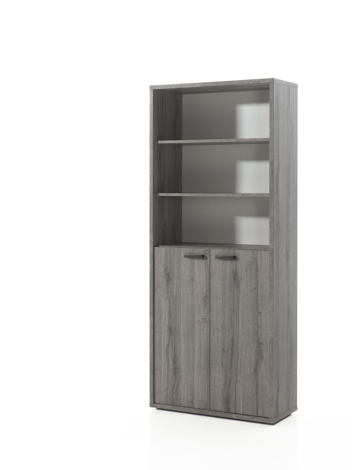 Wysoki regał z drzwiami Pronto grey