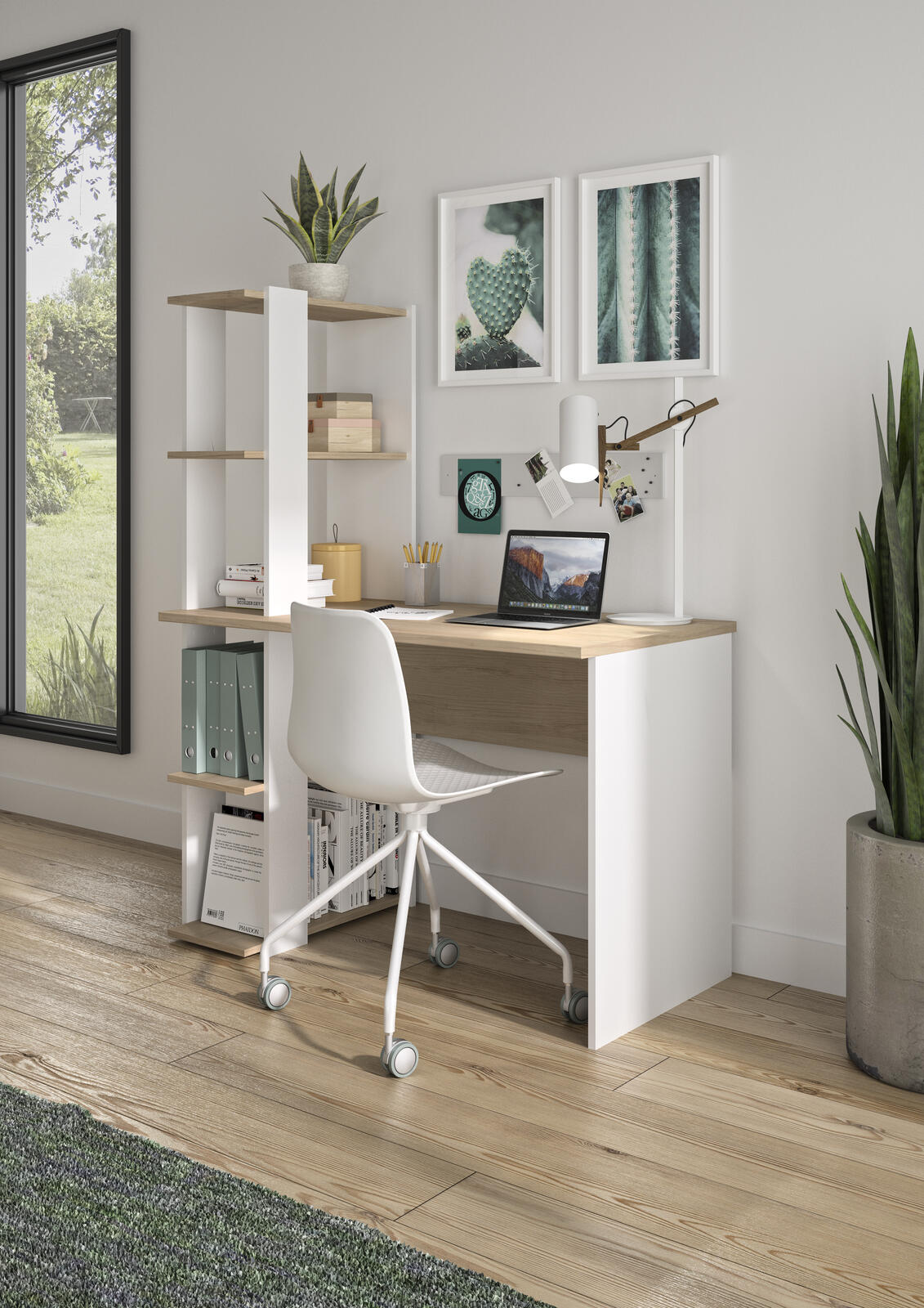 Biurko z półką Home skandi