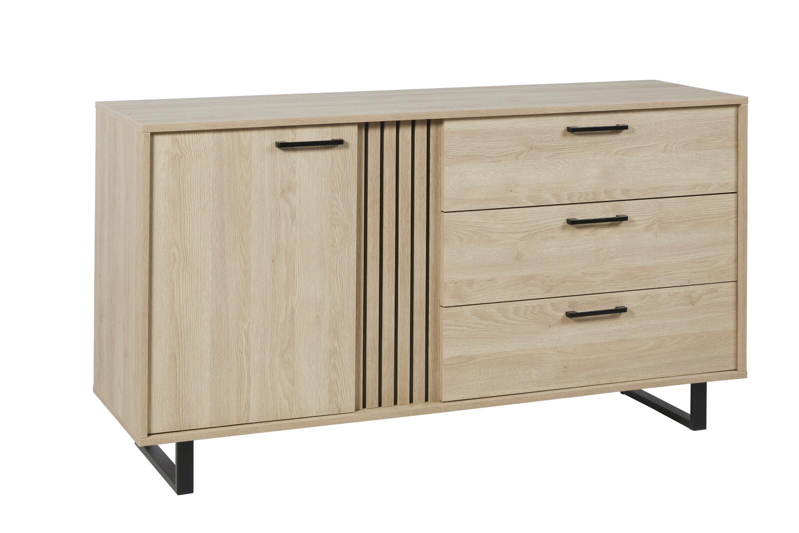 Komoda z szufladami element dębowy Faro medium