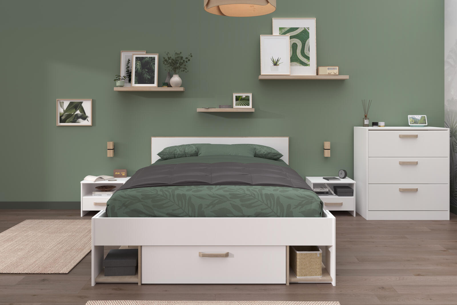 Biały zestaw mebli do sypialni Dream white