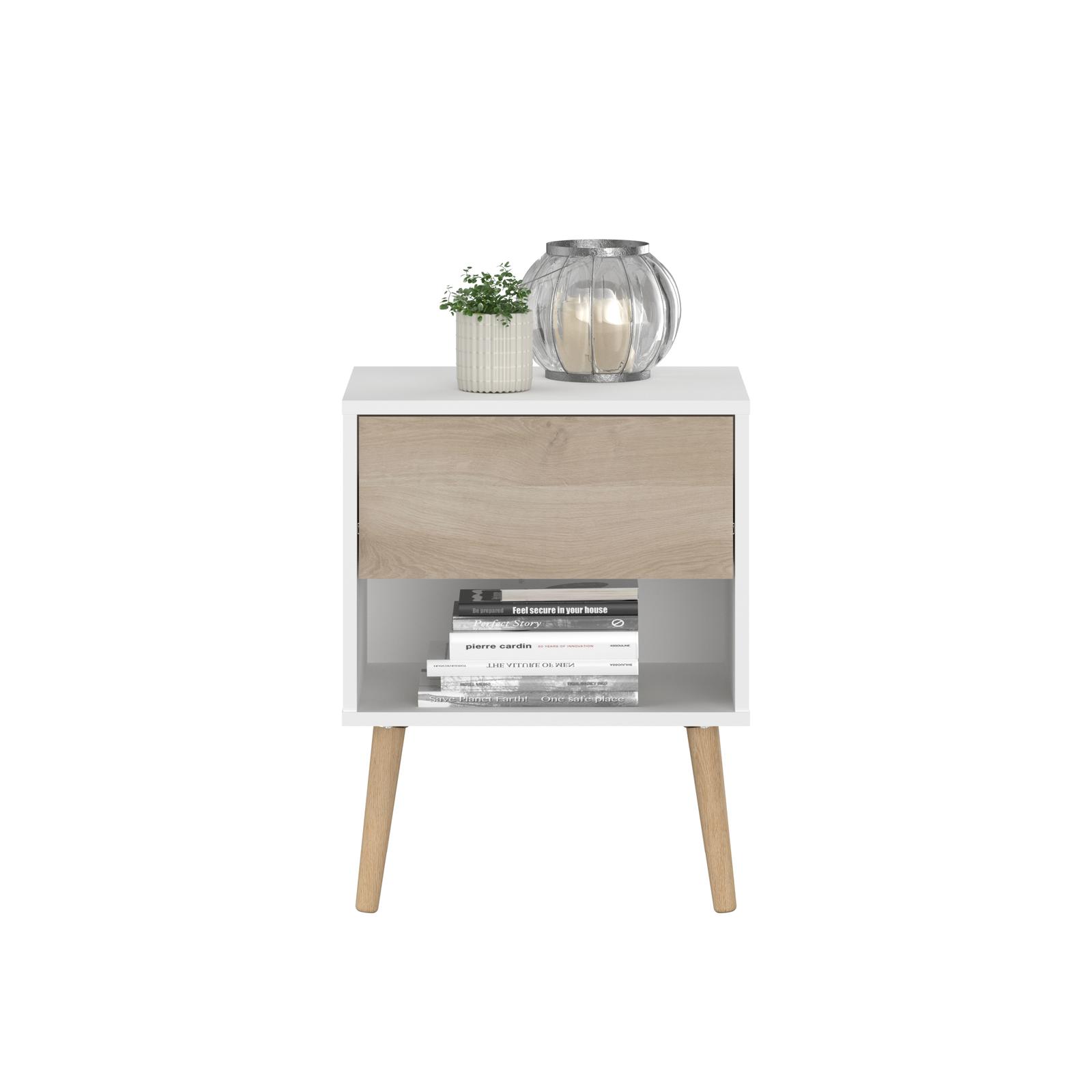 Stolik nocny w skandynawskim designie Aalborg