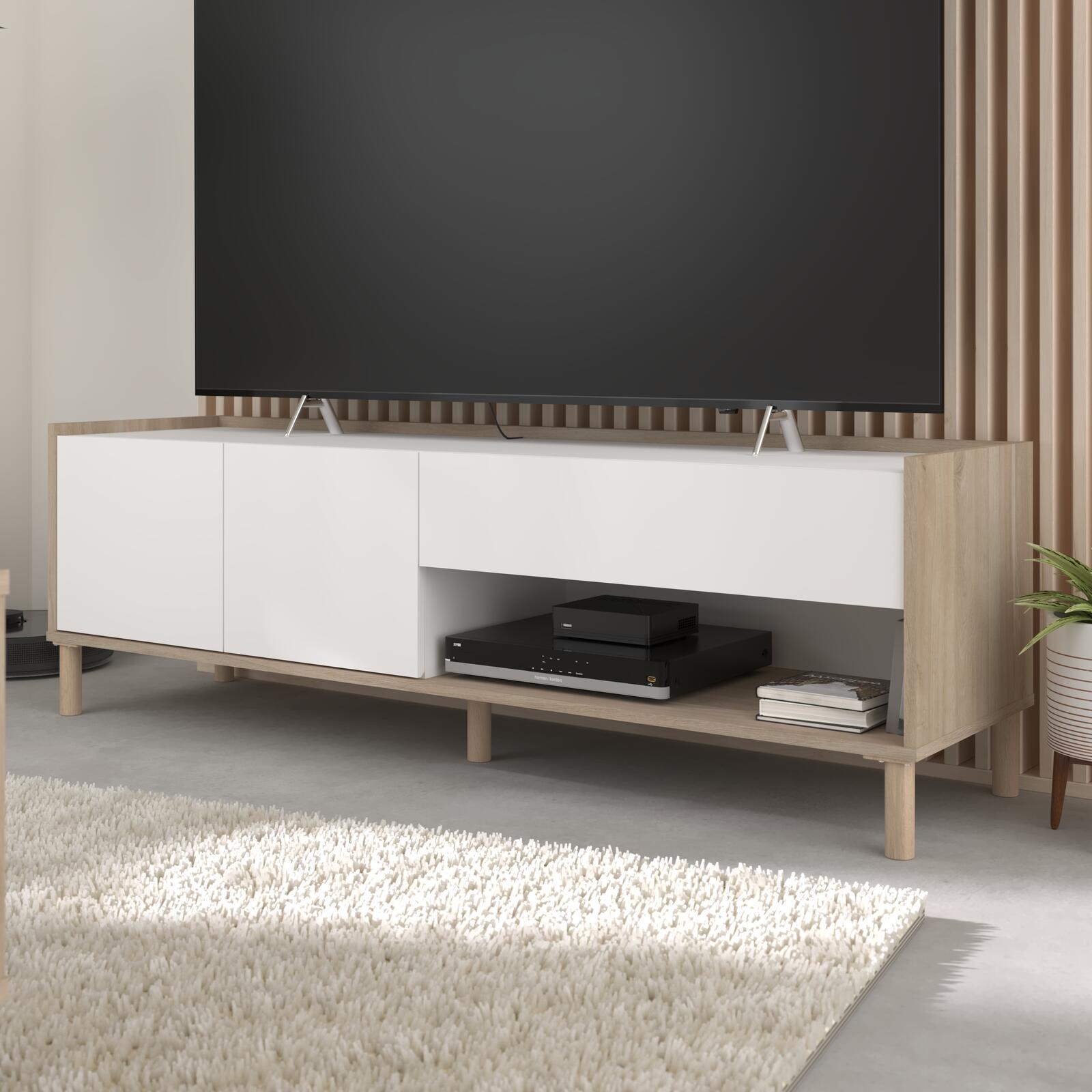 Stolik pod telewizor w skandynawskim stylu Morphos