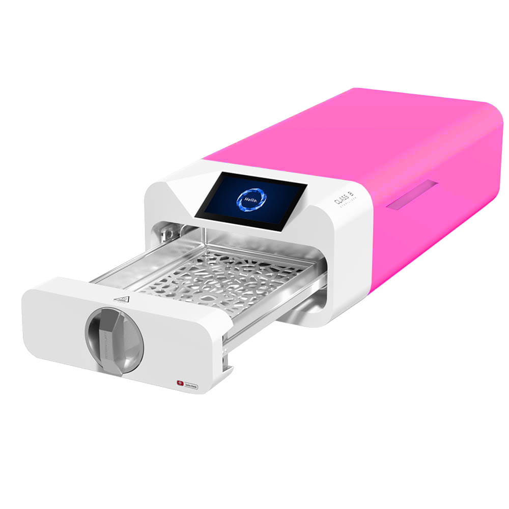 Autoklaw Enbio S LED Light + Filtr Wody GRATIS + Paszport techniczny + Certyfikat Bezpieczeństwa GRATIS różowy