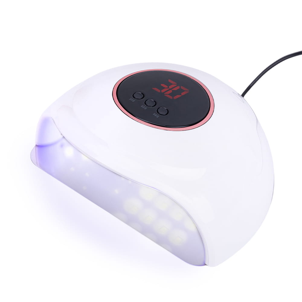 Lampa do paznokci UV/LED 72W do lakierów hybrydowych żeli i akrylożeli z kablem USB biała T13