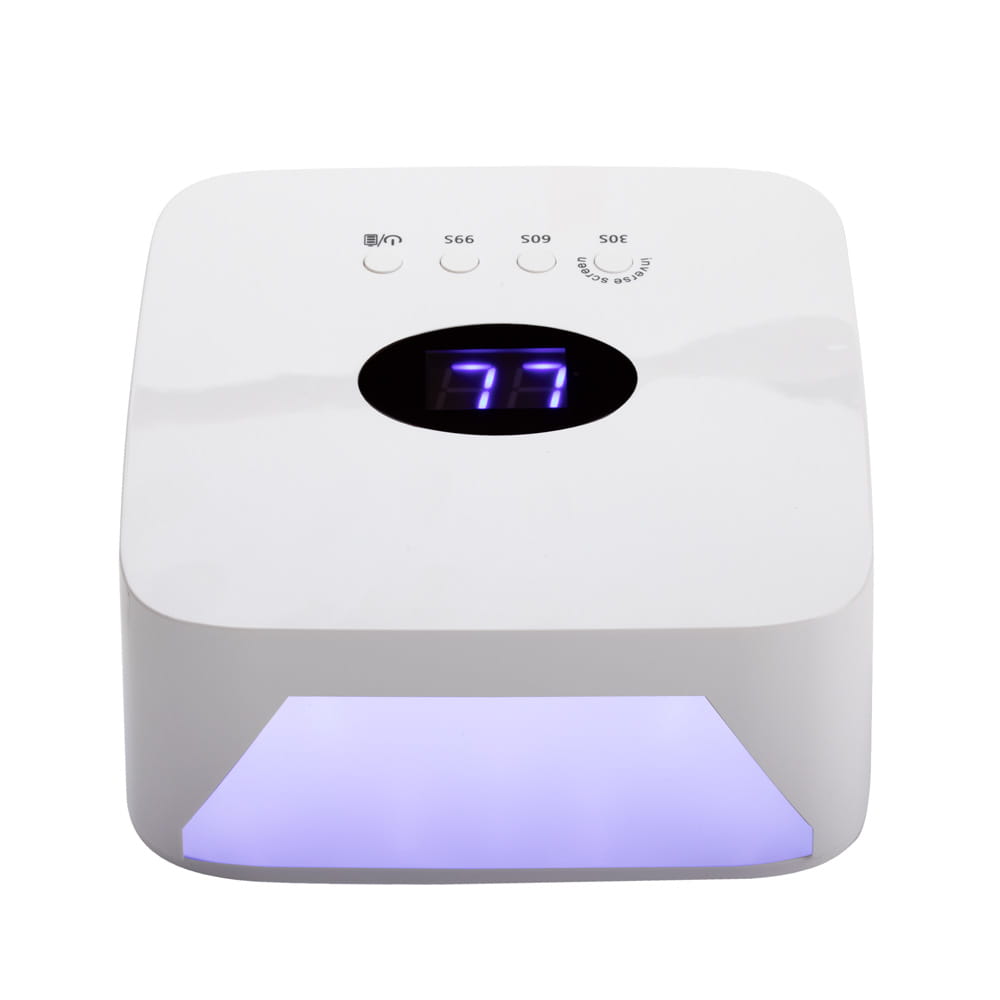 Lampa do paznokci akumulatorowa mobilna dual UV/LED 54W do lakierów hybrydowych żeli i akrylożeli biała S50