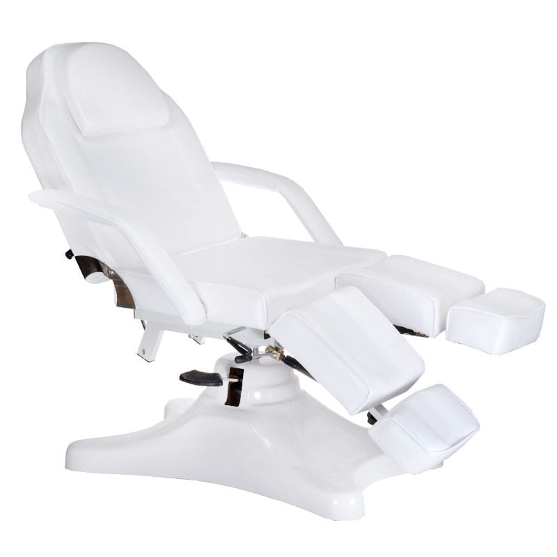 BS Hydrauliczny fotel kosmetyczny pedicure BD-8243 biały
