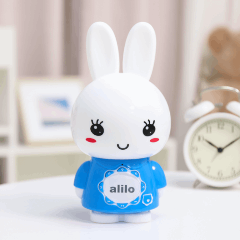 Alilo Big Bunny G7C - odtwarzacz MP3, dyktafon, lampkę i głośnik do komputera dla dzieci w każdym wieku-Niebieski