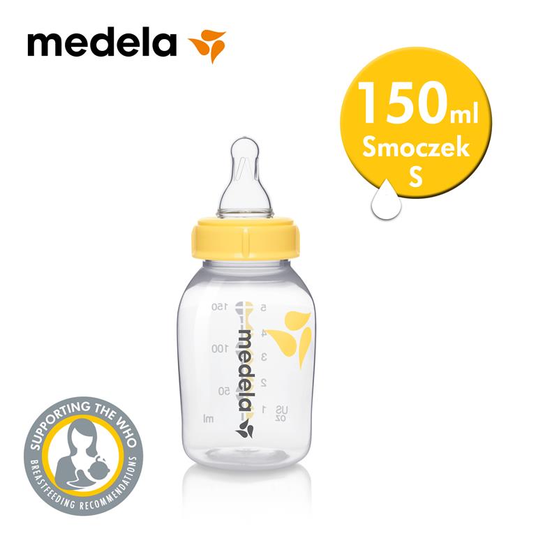 Medela Butelka 150 ml ze smoczkiem silikonowym rozmiar S